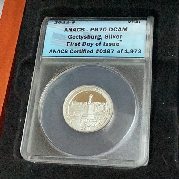 2011 Silver Parks Quarters. ANACS PR70 FDOI - Picture 2 of 7